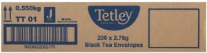 Tetley Premium Blend Envelope Black Tea Box (200 x Bags) | Shop Online
