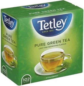 Tetley Pure Green Tea Box (102 Bags) | Shop Online
