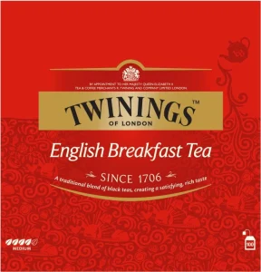 Twinings English Breakfast Black Tea Box (100 Bags) | Shop Online