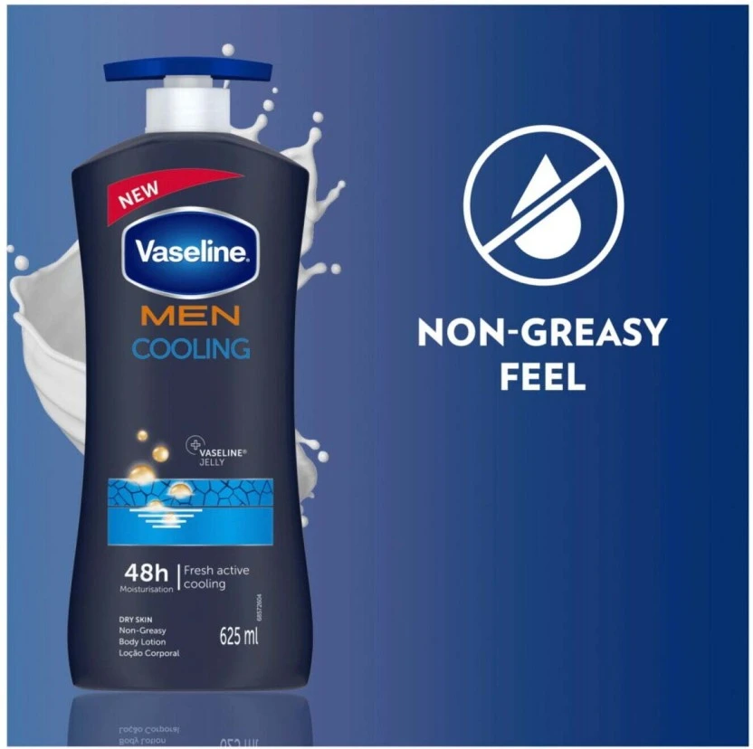 Vaseline Men Cooling Body Lotion (625 ml) | Shop Online - Image 2