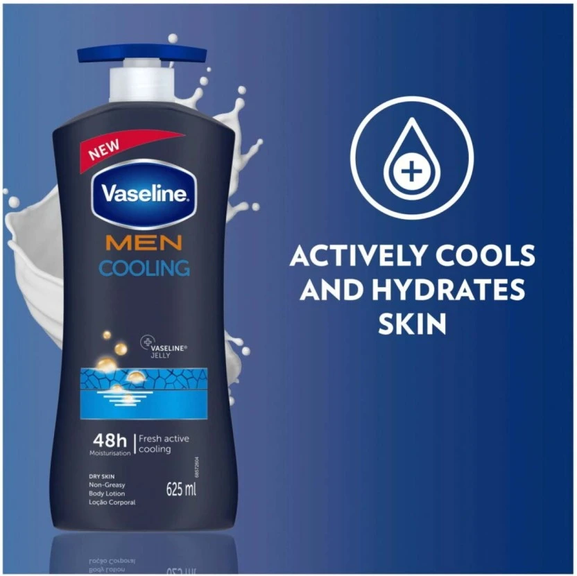 Vaseline Men Cooling Body Lotion (625 ml) | Shop Online - Image 4