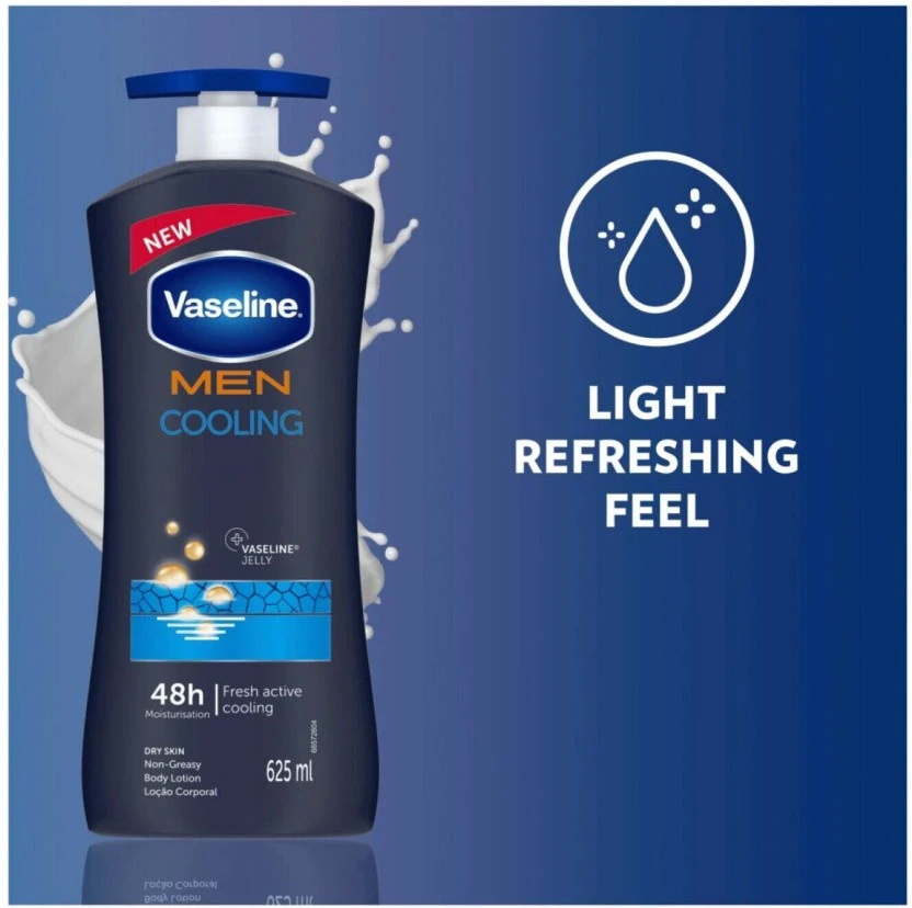 Vaseline Men Cooling Body Lotion (625 ml) | Shop Online - Image 3