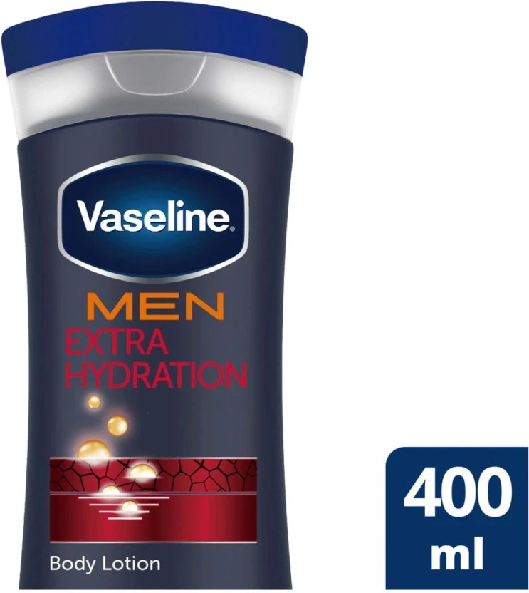 Vaseline Men Extra Hydration Body Lotion (400 ml) | Shop Online - Image 2