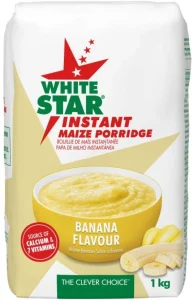 White Star Instant Maize Banana Flavour Pouch (1 kg) | Shop Online