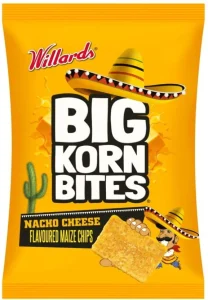 Willards Big Corn Bites Cheese Flavour Maize Nachos (48 x 50 g) | Shop Online