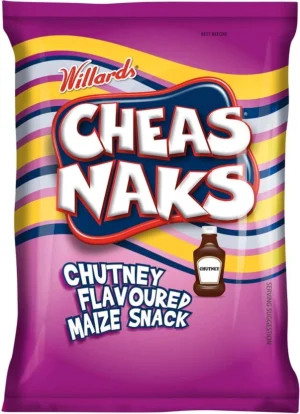 Willards Cheas Naks Chutney Flavoured Maize Snack Puffcorn (1 x 135 g) | Shop Online