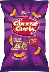 Willards Cheese Curls Fruit Chutney Maize Snack (1 x 90 g) | Shop Online