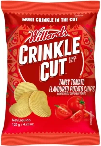 Willards Crinkle Cut Tangy Tomato Flavoured Potato Chips (1 x 120 g) | Shop Online