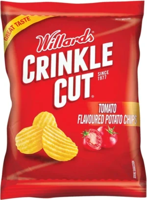 Willards Crinkle Cut Tomato Flavoured Potato Chips (1 x 30 g) | Shop Online