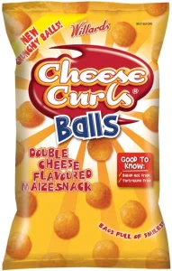 Willards Double Cheese Flavoured Curls Balls Puffcorn (18 x 100 g) | Shop Online