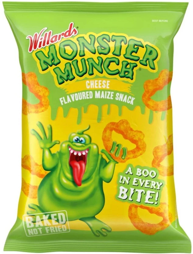 Willards Monster Munch Cheese Flavoured Maize Snack Chips (1 x 100 g) | Shop Online