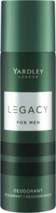 Yardley London Legacy Deodorant Spray – For Men (125 ml) | Shop Online