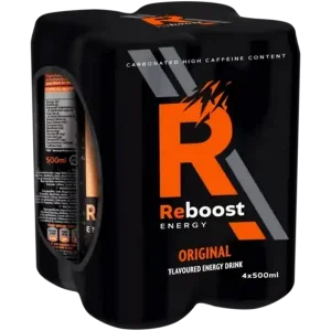 Reboost Original Energy Drink (Plain Flavoured 4 x 500 ml) | Shop Online