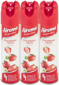 Airoma Strawberry Fields Spray (6 x 210 ml) | Shop Online