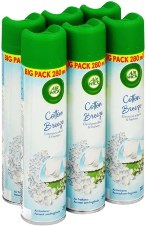 Airwick Cotton Breeze Spray (6 x 280 ml) | Shop Online