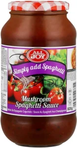 All Joy Mushroom Spaghetti Sauce (12 x 820 g) | Shop Online