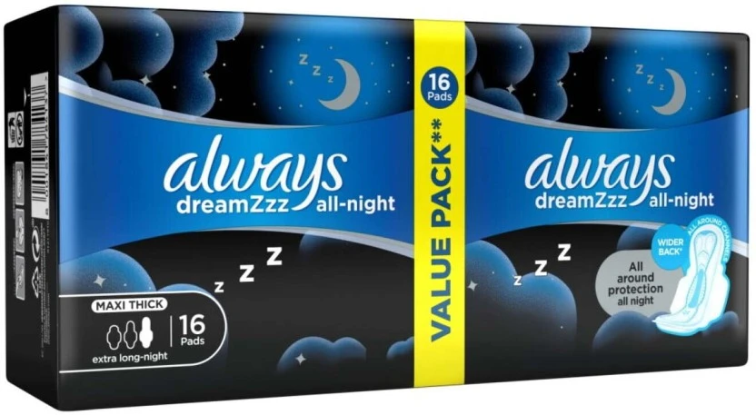 Always Maxi Duo Sanitart Pads Night Maxisize Sanitary Pad (Pack of 16) | Shop Online - Image 2