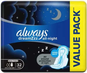 Always Quattro Thick Nights XLsize Sanitary Pad | Shop Online