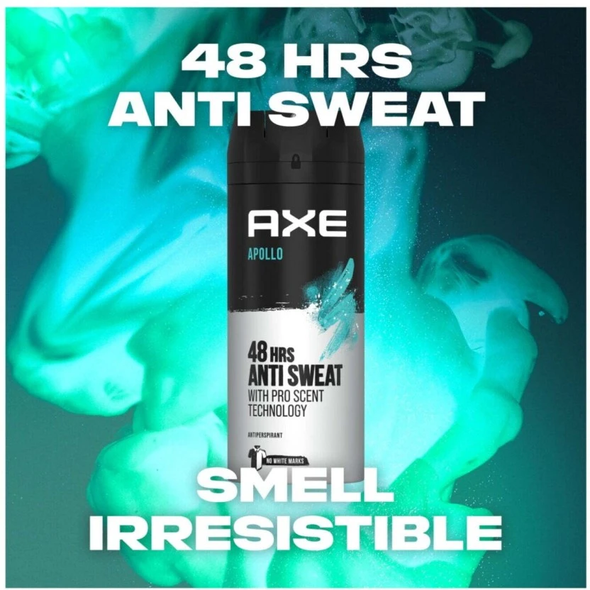 Axe Anti- Perspirant Aerosol Apollo Deodorant Spray - For Men (150 ml) | Shop Online - Image 4