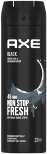 Axe Black Deodorant Spray – For Men (200 ml Pack of 6) | Shop Online