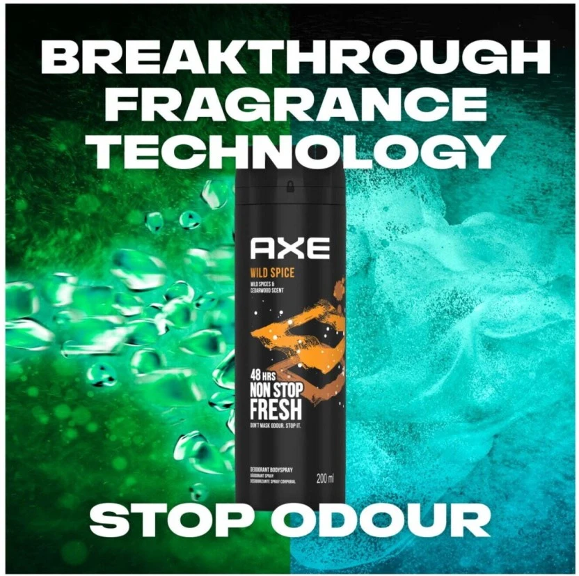 Axe Wild Spice Deodorant Spray - For Men (200 ml) | Shop Online - Image 3