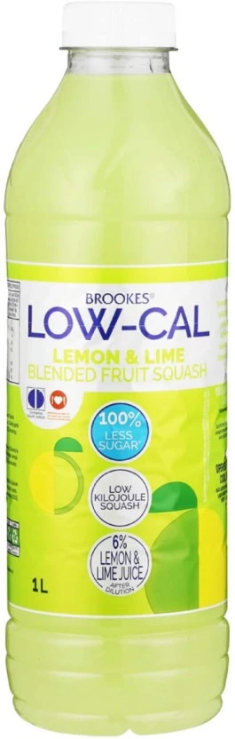 Brookes Low-Cal Lemon & Lime Blended Fruit Squash (1 L) | Shop Online