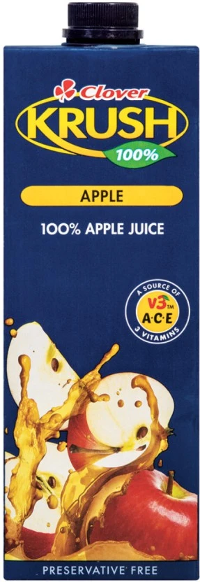 Clover Krush Apple 100% Juice Blend (6 x 1 L) | Shop Online