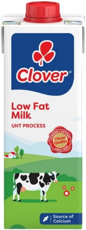 Clover Low Fat Milk Long Life, Plain Flavour (1 L) | Shop Online