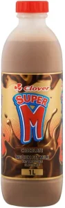 Clover Super M Flavoured Medium Fat Milk, Chocolate Flavour (6 x 1 L) | Shop Online