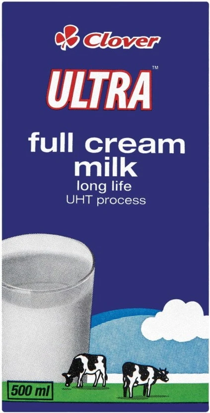Clover Ultra Uht Full Cream Milk (500 ml) | Shop Online
