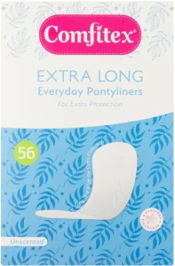 Comfitex Extra Long Everyday XLsize Pantyliner (Pack of 56) | Shop Online