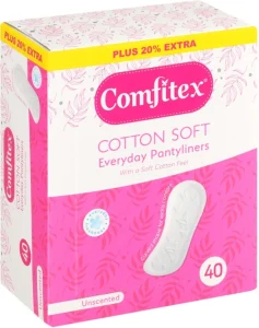 Comfitex Pantyliner Regular Regularsize (Pack of 40) | Shop Online