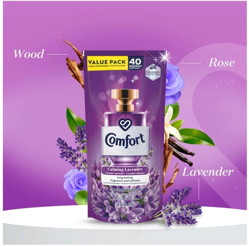 Comfort Calmimg Levender Concentrated Fabric Conditioner Softener (800 ml) | Shop Online - Image 4