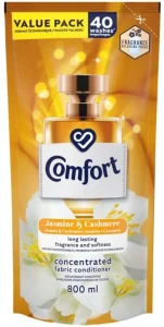 Comfort Jasmine Cashmere Concentrated Fabric Conditioner Softener (12 x 800 ml) | Shop Online