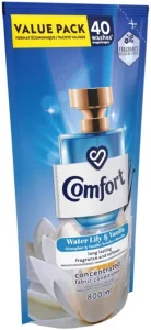 Comfort Water Lily Vanilla Concentrated Fabric Conditioner Softener (800 ml) | Shop Online