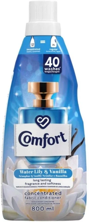 Comfort Water Lily & Vanilla Concentrated Fabric Softener (800 ml) | Shop Online