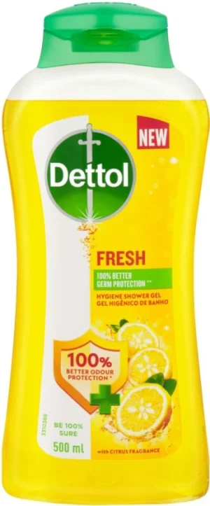 Dettol Fresh Antibacterial Citrus Body Wash (500 ml) | Shop Online