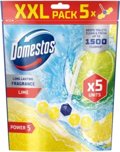 Domestos Rim Block Power 5 Lime Lemon Toilet Cleaner (50 g) | Shop Online