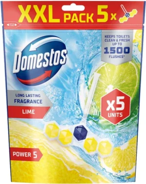 Domestos Rim Block Power 5 Lime Lemon Toilet Cleaner (50 g) | Shop Online
