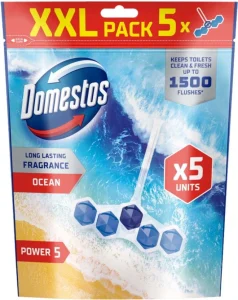 Domestos Rim Block Power 5 Ocean Breeze Toilet Cleaner (50 g) | Shop Online