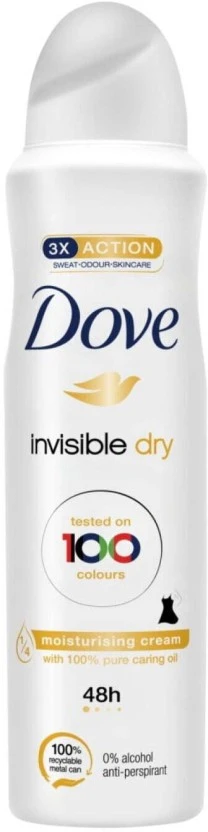 Dove Invisible Dry Anti Perspirant Deodorant Spray - For Women (150 ml) | Shop Online