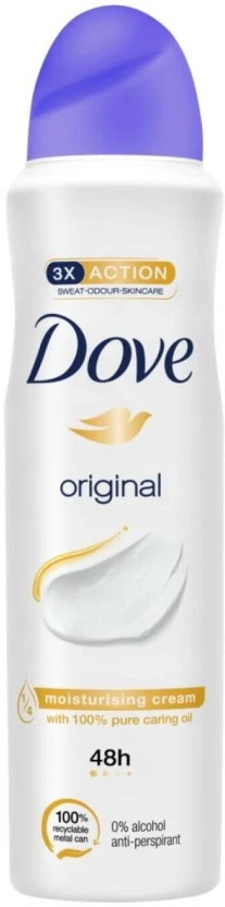 Dove Original Moisturising Cream Deodorant Spray - For Women (150 ml) | Shop Online