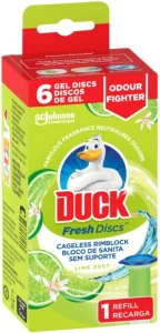 Duck Jest Fresh Discs Lemon Gel Toilet Cleaner (6 Wipes) | Shop Online