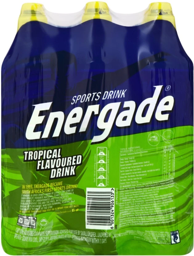 Energade Tropical Flavoured Sports Drink (6 x 500 ml) | Shop Online