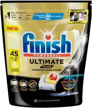 Finish Ultimate Plus Lemon Dishwashing Detergent (45 Tablet) | Shop Online