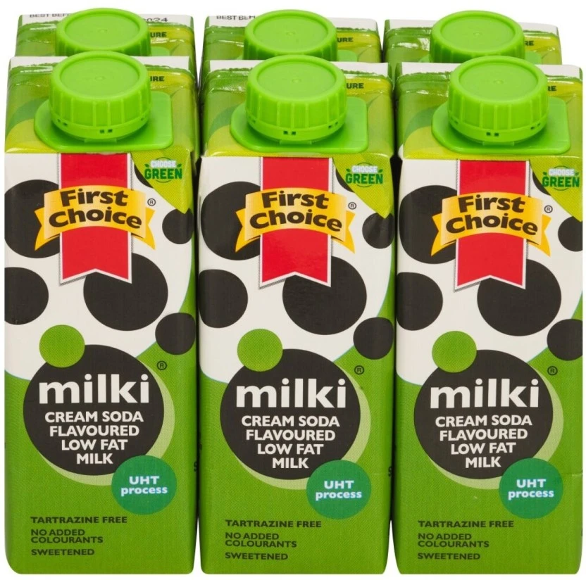 First Choice Milki Cream Soda Low Fat Milk (6 x 250 ml) | Shop Online