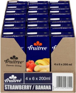 Fruitree Strawberry & Banana Fruit Nectar Blend (24 x 200 ml) | Shop Online