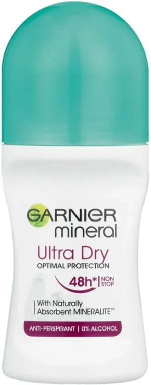 Garnier Mineral Ultra Dry Optimal Protection Deodorant Roll-on - For Women (50 ml Pack of 6) | Shop Online