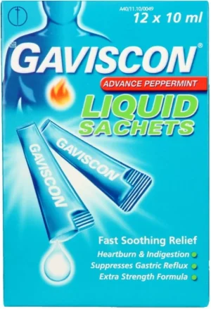 Gaviscon Liquid Sachets (12 x 10 ml) | Shop Online