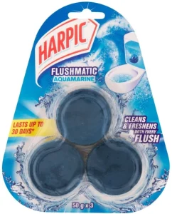 Harpic Flushmatic in Cistern Toilet Cleaner Aquamarine Block (147 g) | Shop Online
